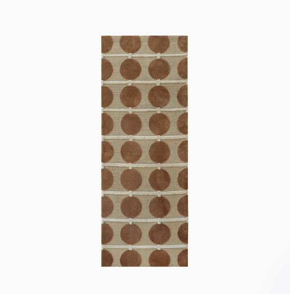 พรม MJhomedesigns Bedside Carpet 69 60x160 ซม. น้ำตาล